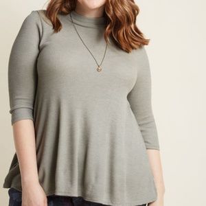 Modcloth Plus Mock Neck Knit Top-1X